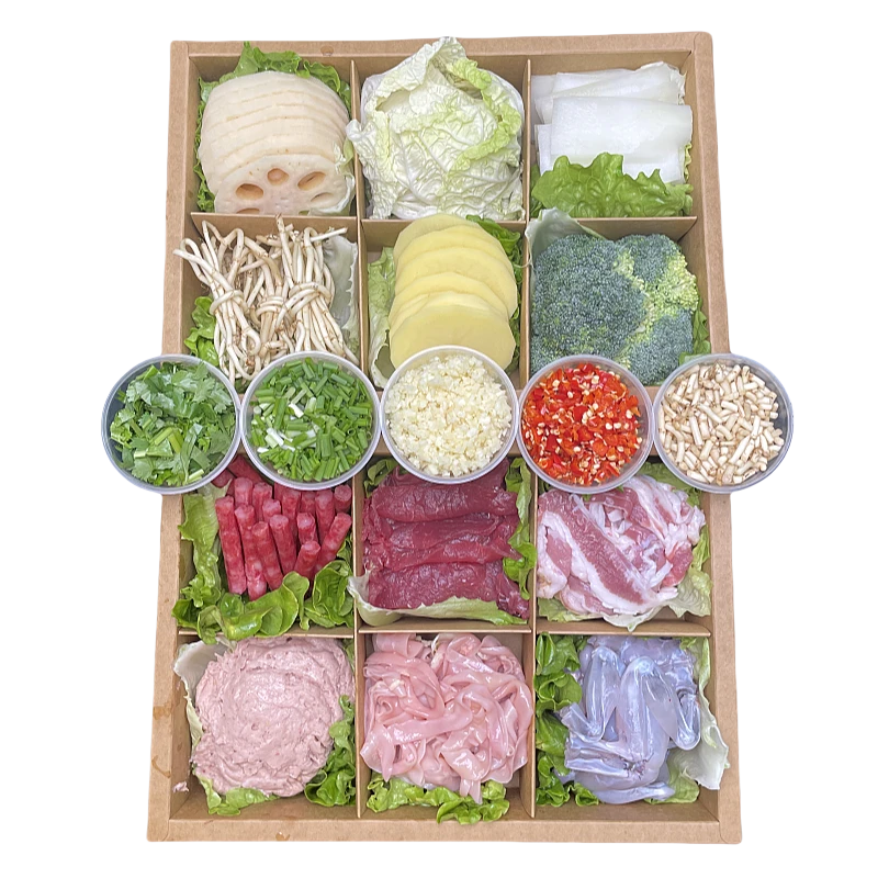 火锅套餐2-3人餐【6荤7素】全是鲜货