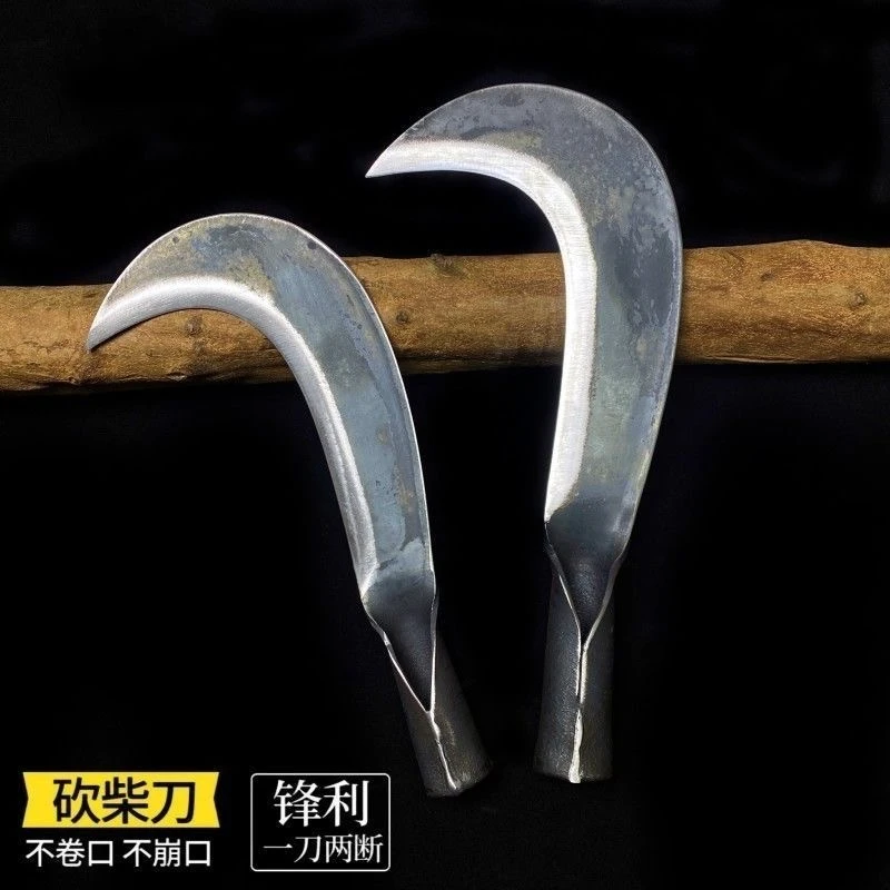 手工弹簧钢砍柴砍柴刀砍树刀开山砍山刀农用加厚 劈柴刀竹刀