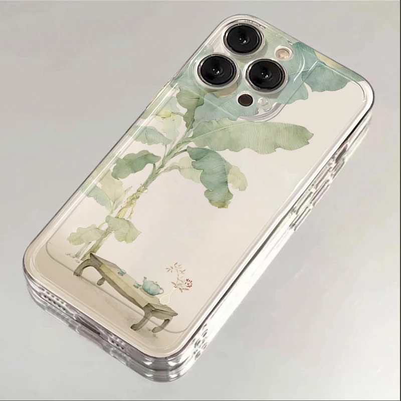 停止蕉绿iPhone15苹果手机壳14promax硅胶13pro透明12高级11全包X