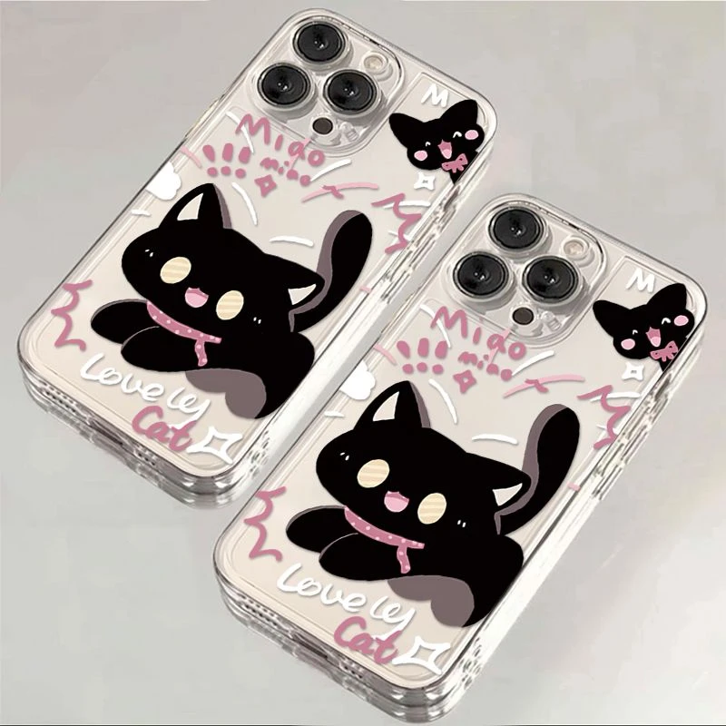 惊吓猫咪苹果小米华为iPhone15/14promax手机壳13太空12软壳11/xs