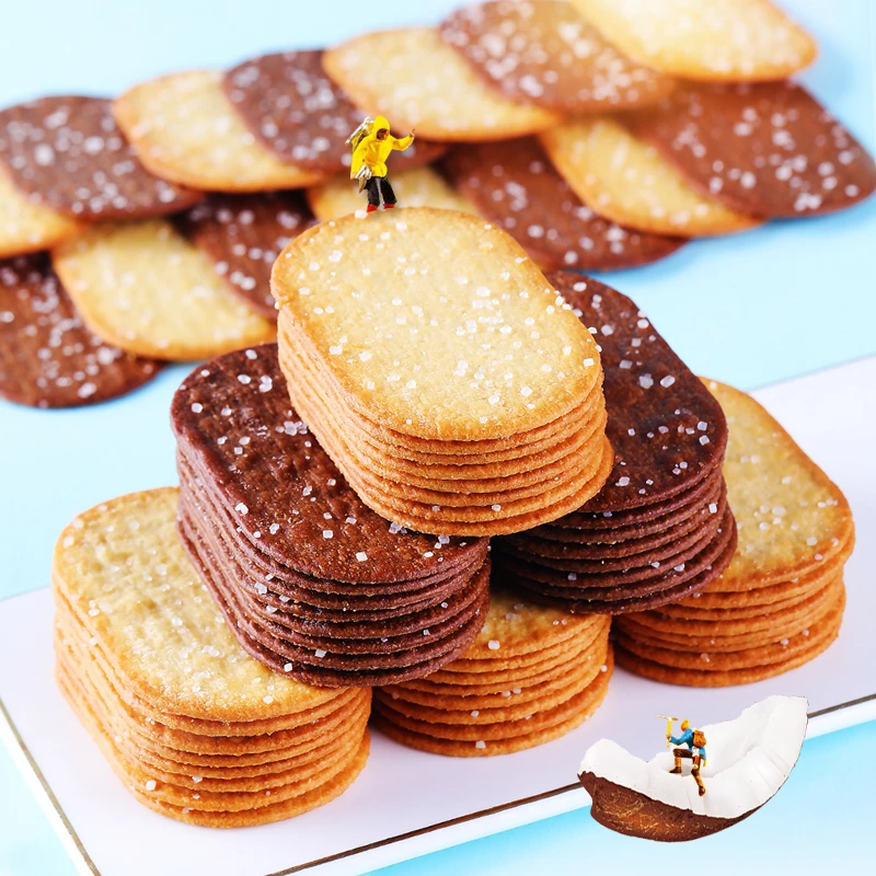 【50包】椰香味酥香巧克力味薄脆饼干酥脆网红办公室休闲香浓小零食