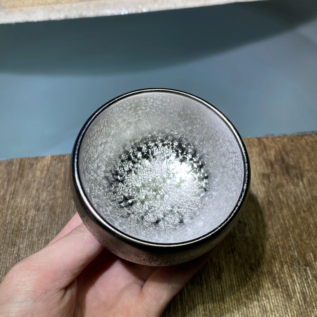 【银色传说】铁树银花高端陶瓷茶杯家用茶具主人杯