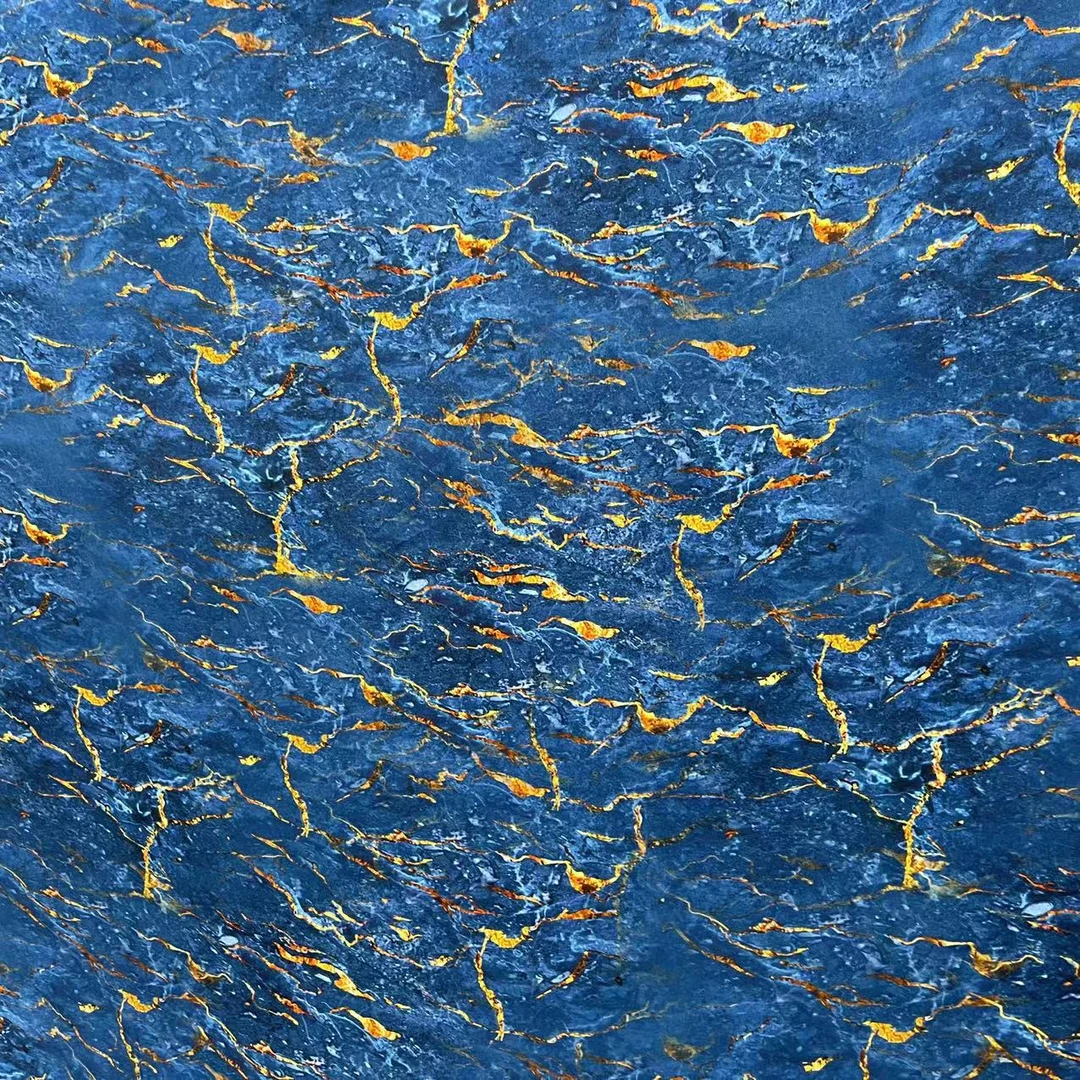 【绒兰】祥云缎 数码印花面料263号 海洋