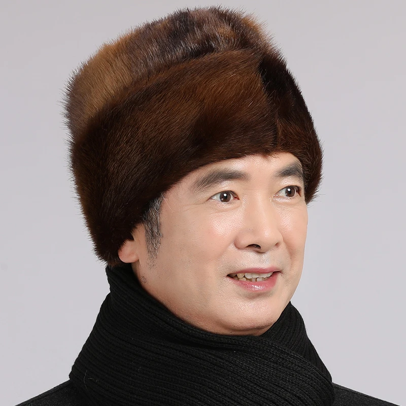 中老年人男士保暖帽冬天老人爷爷帽加厚爸爸护耳防寒防风老头棉帽