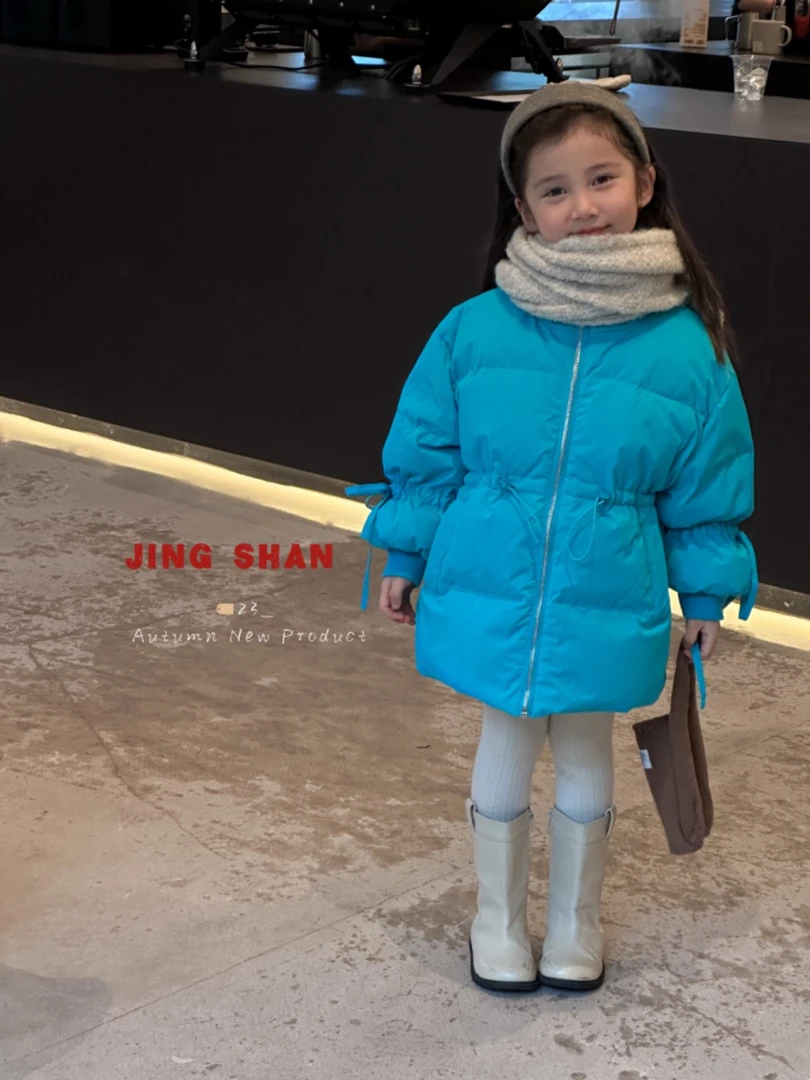 JS-9017  高货抽绳灯笼袖羽绒服