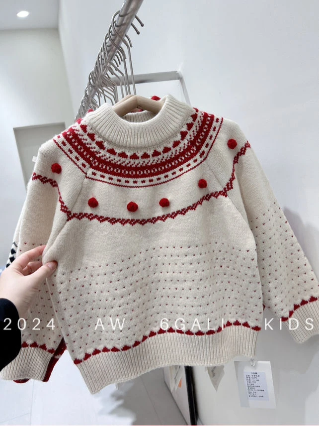 LGL- 62873 高货韩版加厚球球毛衣