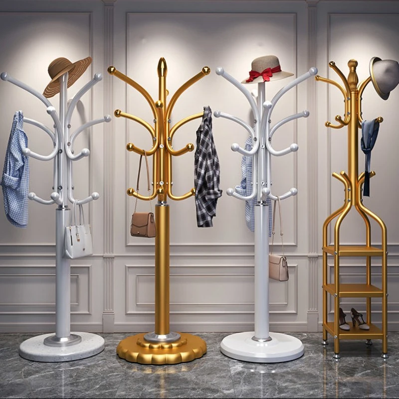 衣帽架落地式家用挂衣架家用立式衣服网红收纳架子卧室衣服置物架