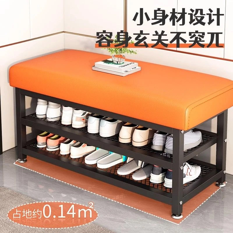换鞋凳鞋柜坐凳一体穿鞋凳可坐轻奢鞋架客厅家用门口长条收纳鞋凳