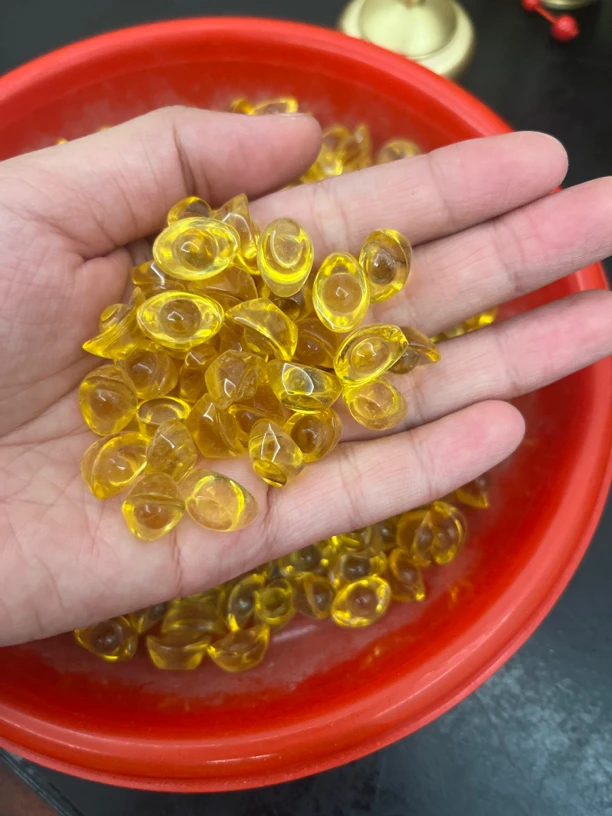 华姐同款水晶元宝摆件