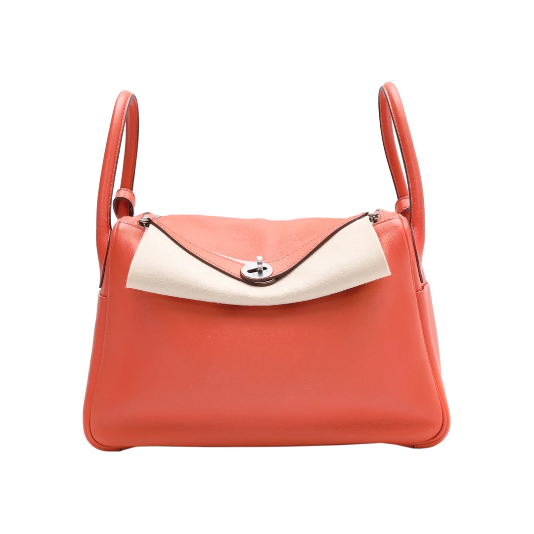 95新 Hermes/爱马仕 黑黑精选 P224296054Lindy 30 单肩包