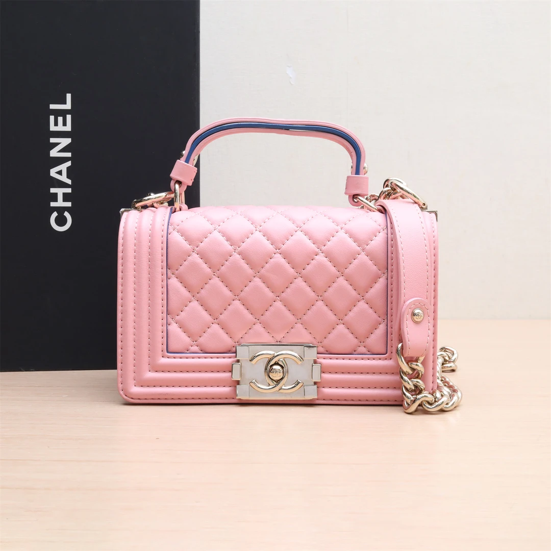 99新 Chanel/香奈儿 小花双双 P23455148819SS Leboy 手柄 小号包