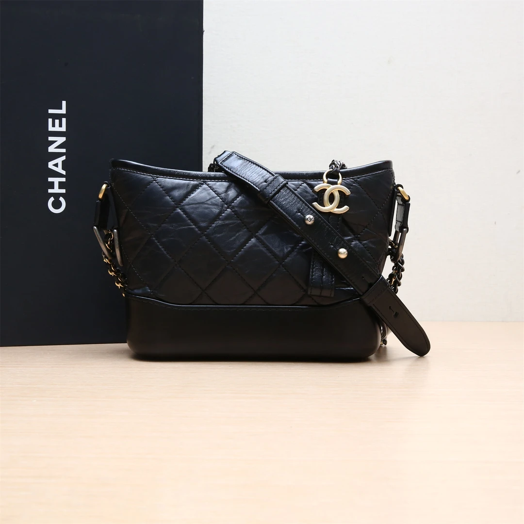 95新 Chanel/香奈儿 黑黑精选 172430GABRIELLE 流浪 小号单肩包