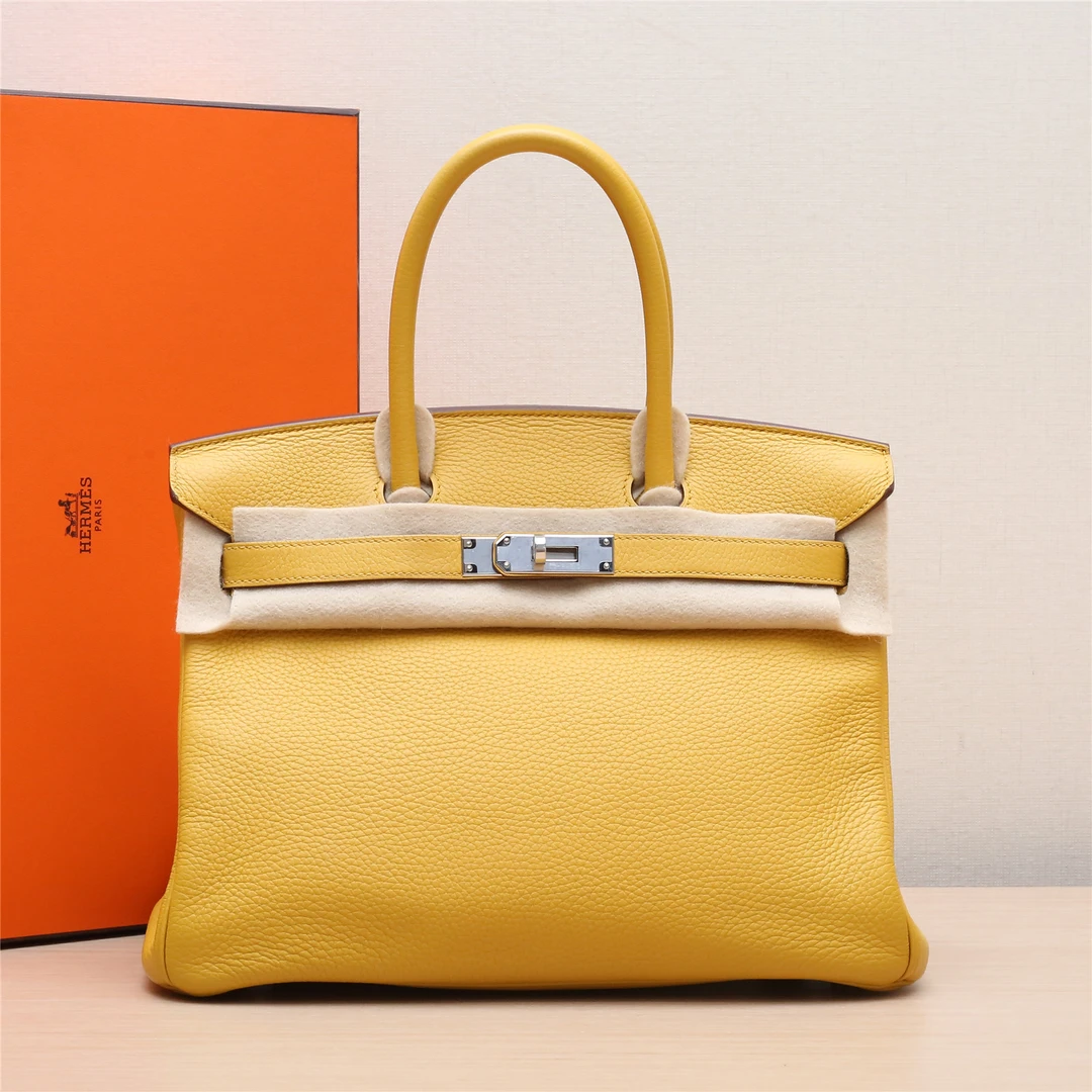 95新 Hermes/爱马仕 全69300拆20000活动双双 Birkin 30 9D琥珀黄
