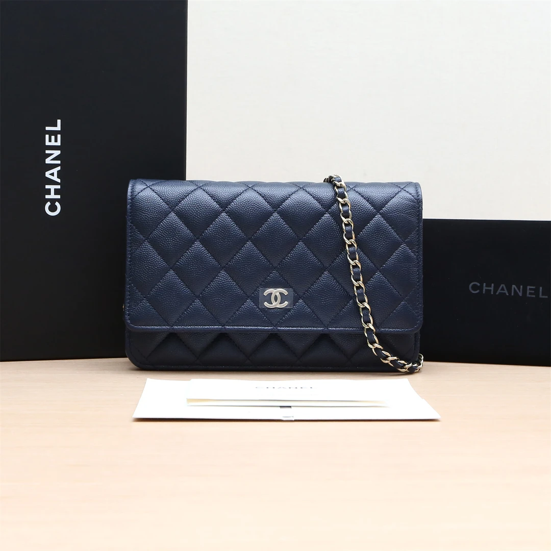 99新 Chanel/香奈儿 【33精选】622446 CF WOC 19cm 蓝色