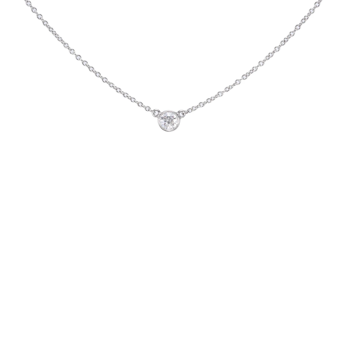 95新 Tiffany & Co./蒂芙尼 -288攀攀Elsa Peretti 单钻 项链
