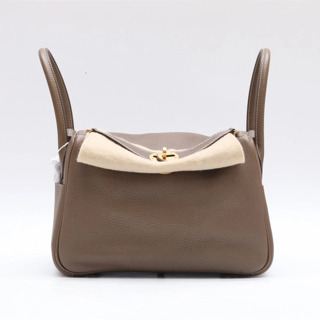 全新未使用 Hermes/爱马仕 黑黑精选275421 Lindy 26 18大象灰 包