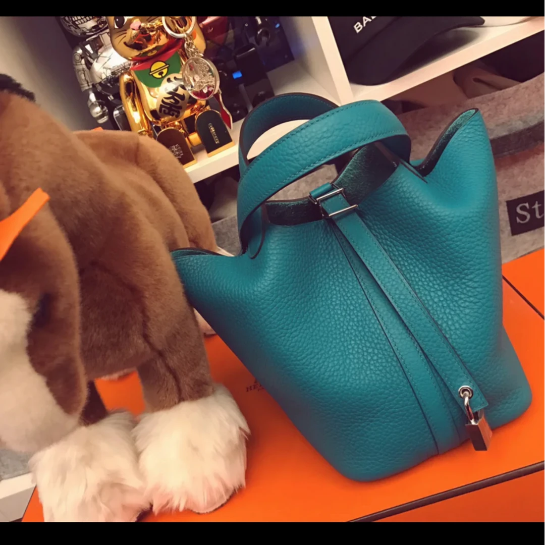 99新 Hermes/爱马仕 活动黑黑P244277370 菜篮子 18 X 刻