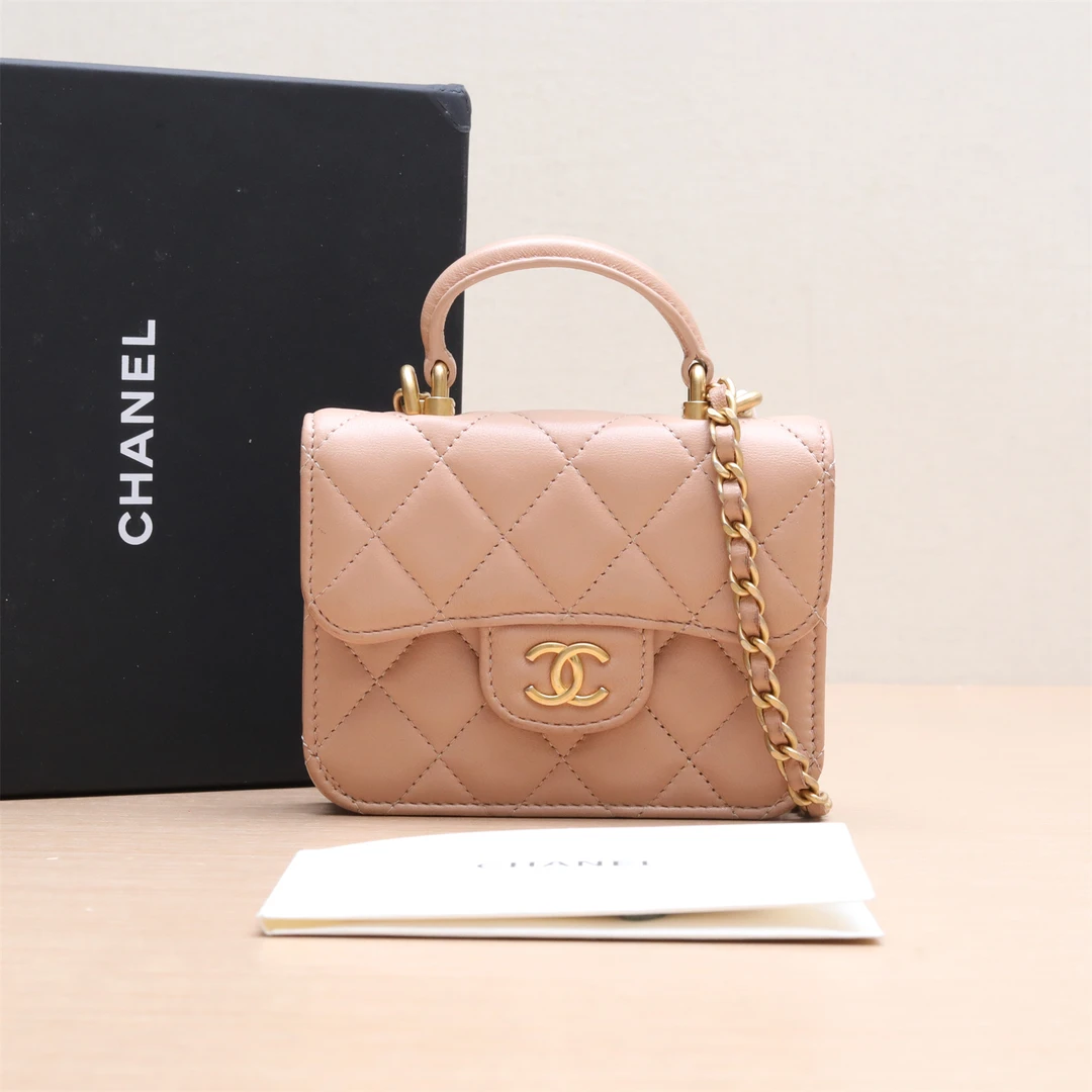 99新 Chanel/香奈儿 【33精选】035349 21A 手柄口盖零钱包