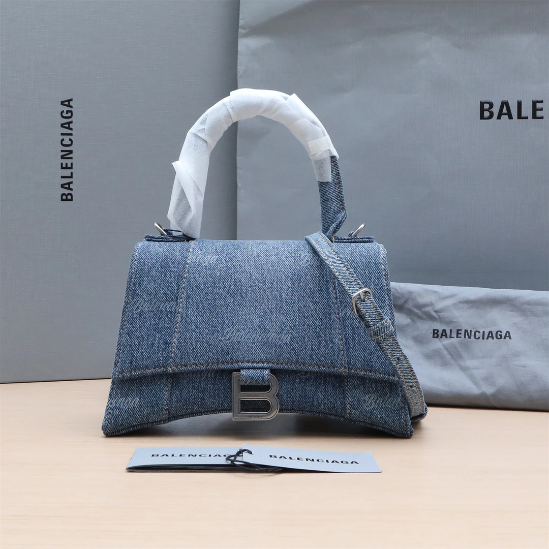 全新未使用 Balenciaga/巴黎世家 排单2号 活动黑黑沙漏 手提包