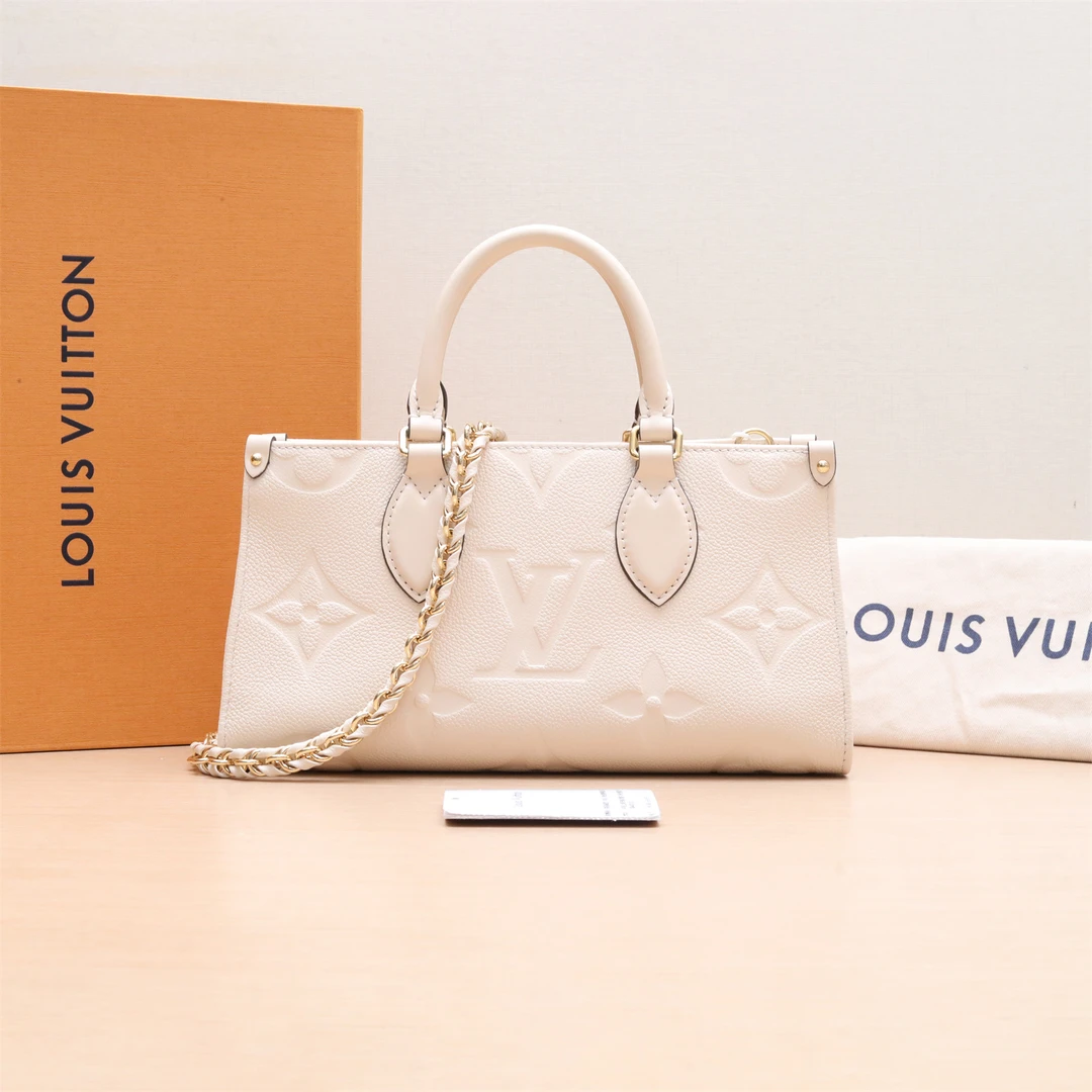 99新 LouisVuitton/路易威登 小花佳珊Onthego 白色 929647