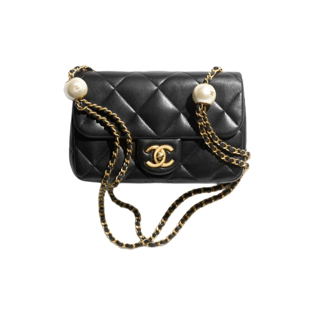 全新未使用 Chanel/香奈儿 【33精选】 CF 口盖包 20.5cm 皮革S