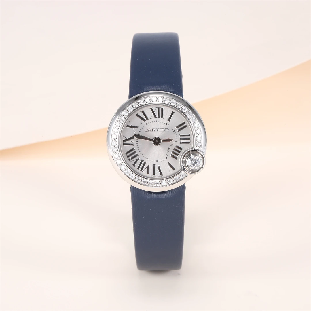 99新 Cartier/卡地亚 小花佳珊卡地亚蓝气球系列W4BL0002腕表