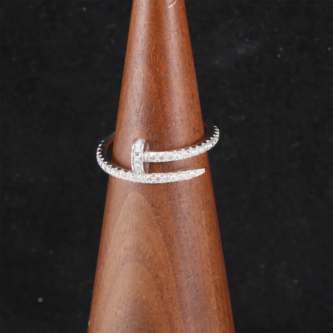 99新 Cartier/卡地亚 小花佳珊245165JUSTE UN CLOU 钉子戒指