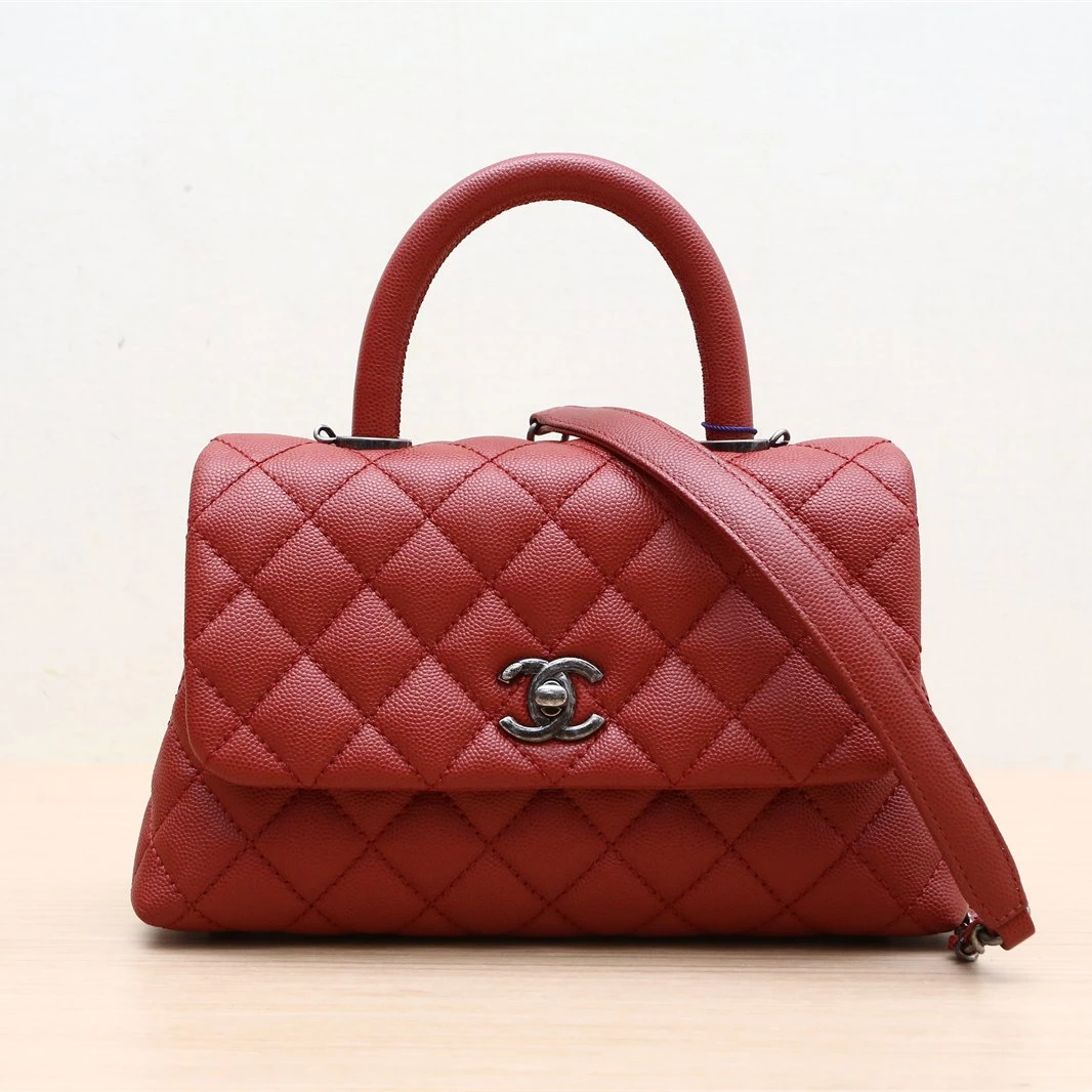99新 Chanel/香奈儿 活动黑黑 P244381797 Coco Handle 小号 包