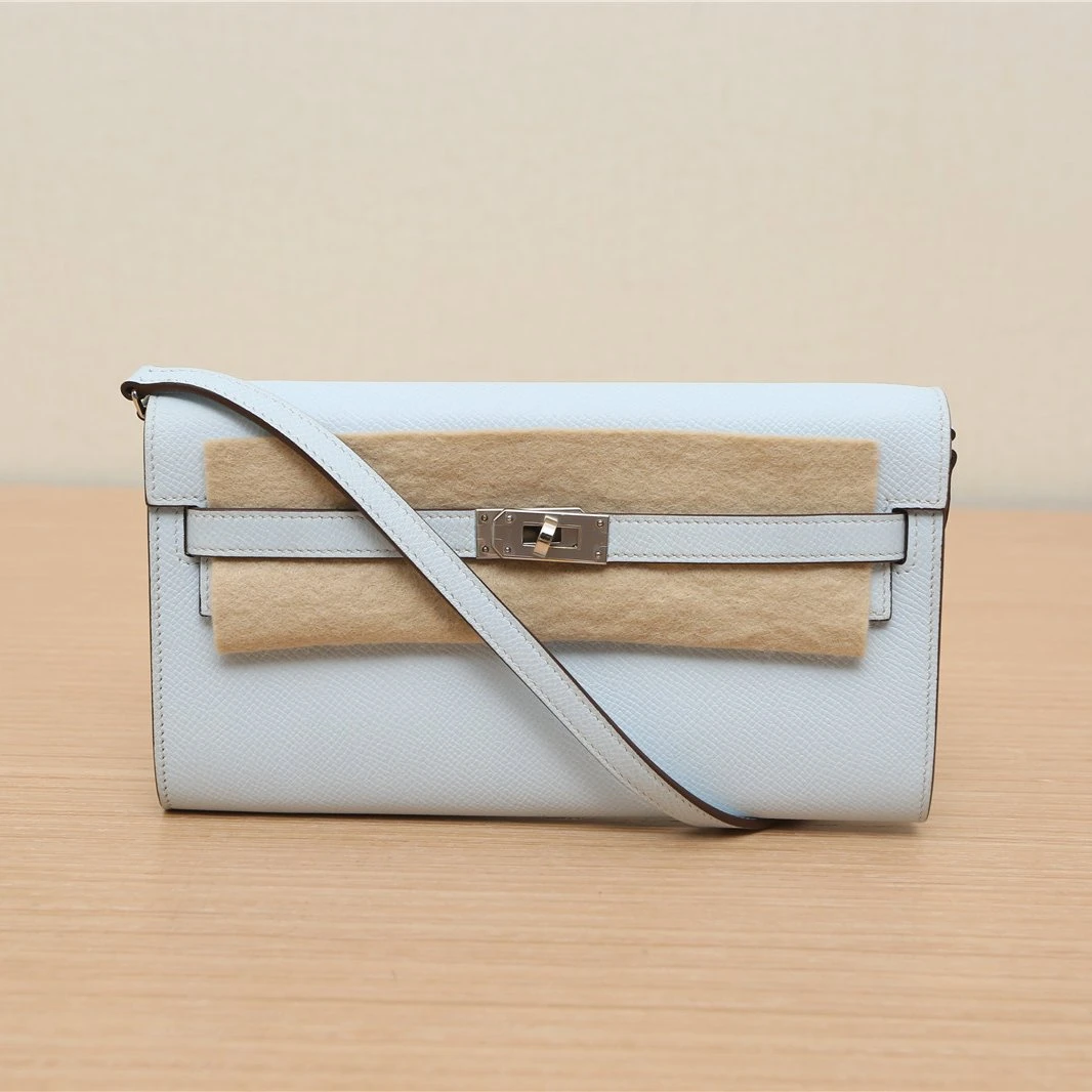 99新 Hermes/爱马仕 【33精选】601736 Kelly 雾霾藍