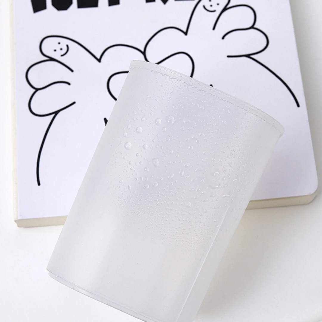 桌面透明磨砂笔筒简约收纳筒收纳文具盒多动能笔筒学生笔架