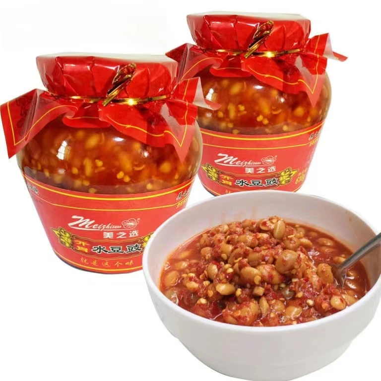 贵州水豆豉老坛风味特产发酵酱香开胃下饭菜即食凉拌蘸水调味610g
