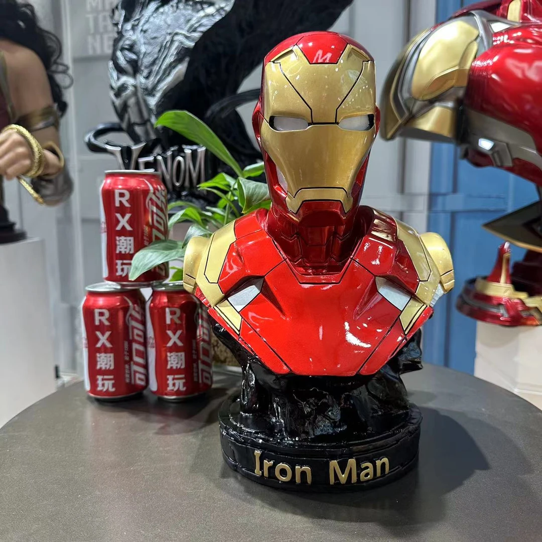RX RX 钢铁侠MK46雕像复仇者联盟4 发光版树脂摆件 手办模型优质