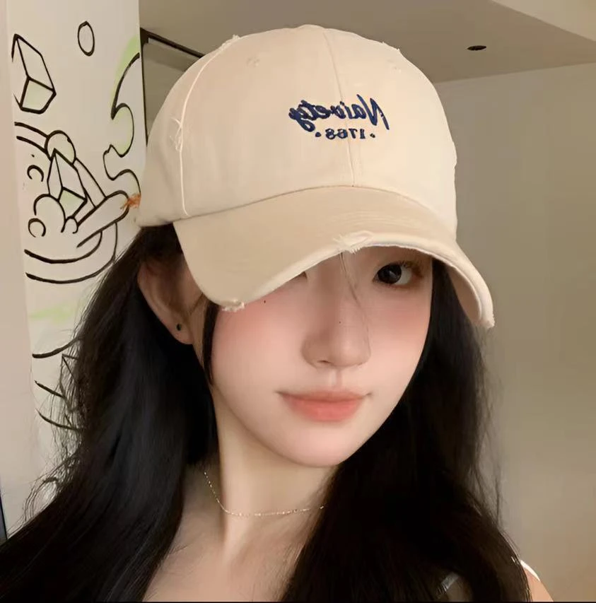 韩系少女棒球帽大头围显脸小夏季韩版休闲百搭显脸小帽子
