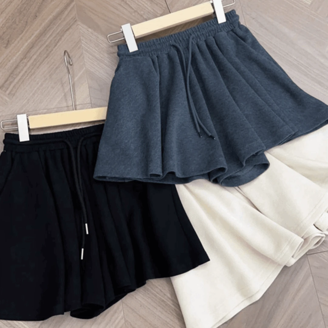 夏季新款芭蕾风短裤女高腰短裙短款外穿高腰小个子a字显瘦半身裙
