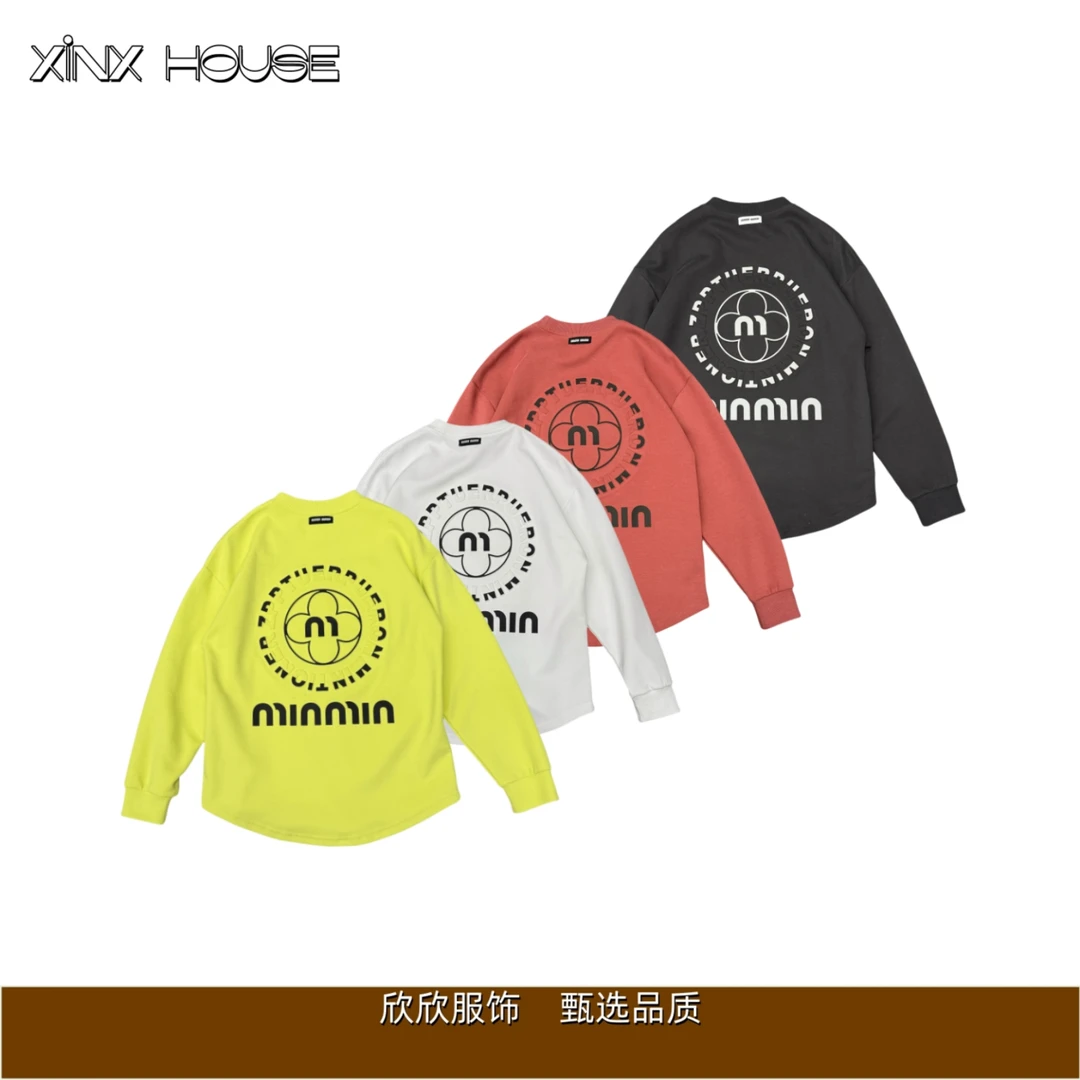 （浮力 清）高品质加密高克重钢印燕尾卫衣男女同款上衣