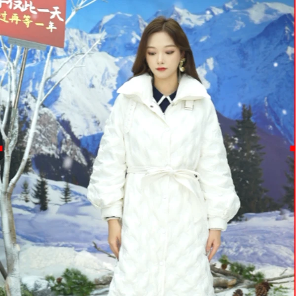 MY TENO/马天奴VTA029时尚户外休闲女士连帽中长款保暖冬季