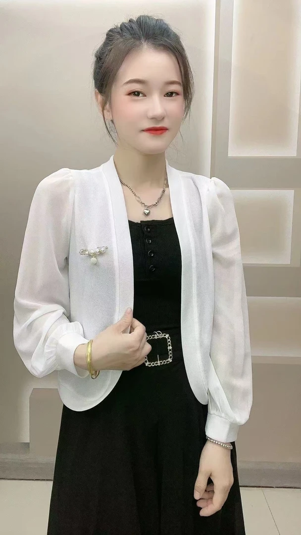 （夏日防晒）夏季开衫外搭薄款显瘦外套女时尚洋气百搭显瘦上衣女士