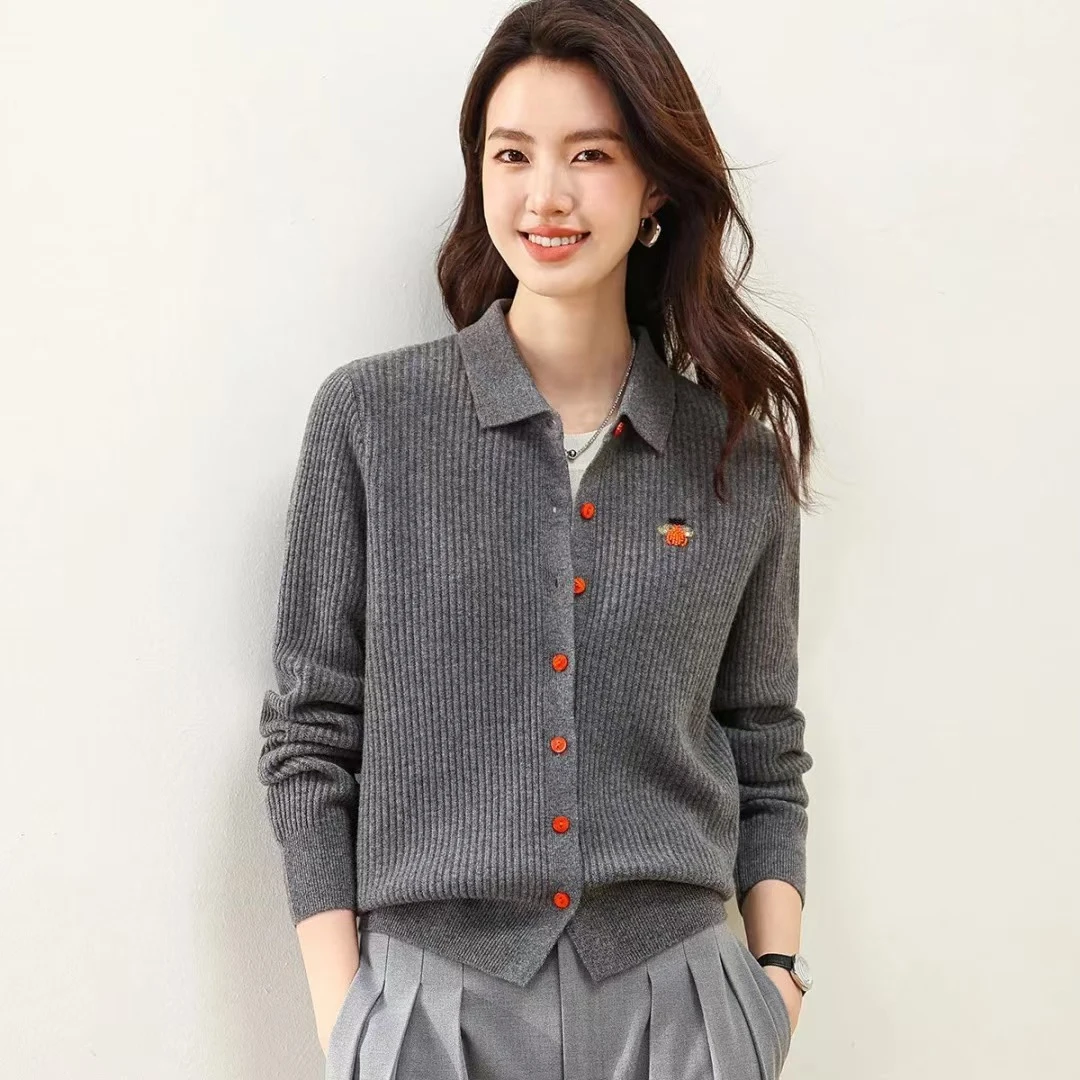 【100%羊毛 小蜜蜂】女式羊毛衫24DAK0550