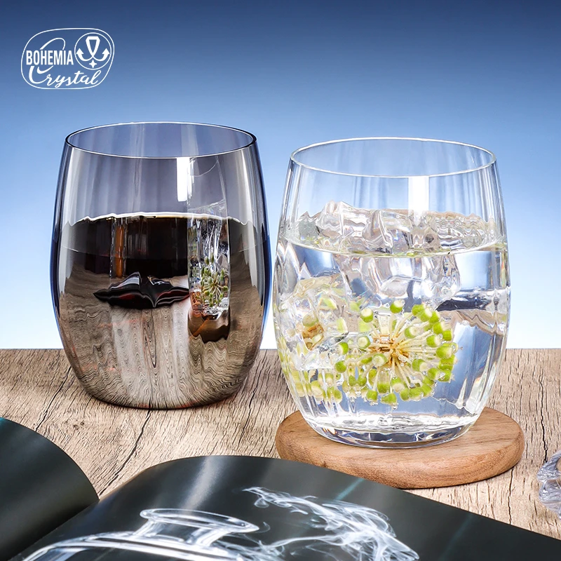 莱克斯捷克进口高端无铅水晶简约喝水杯套装饮料杯现代大容量茶杯