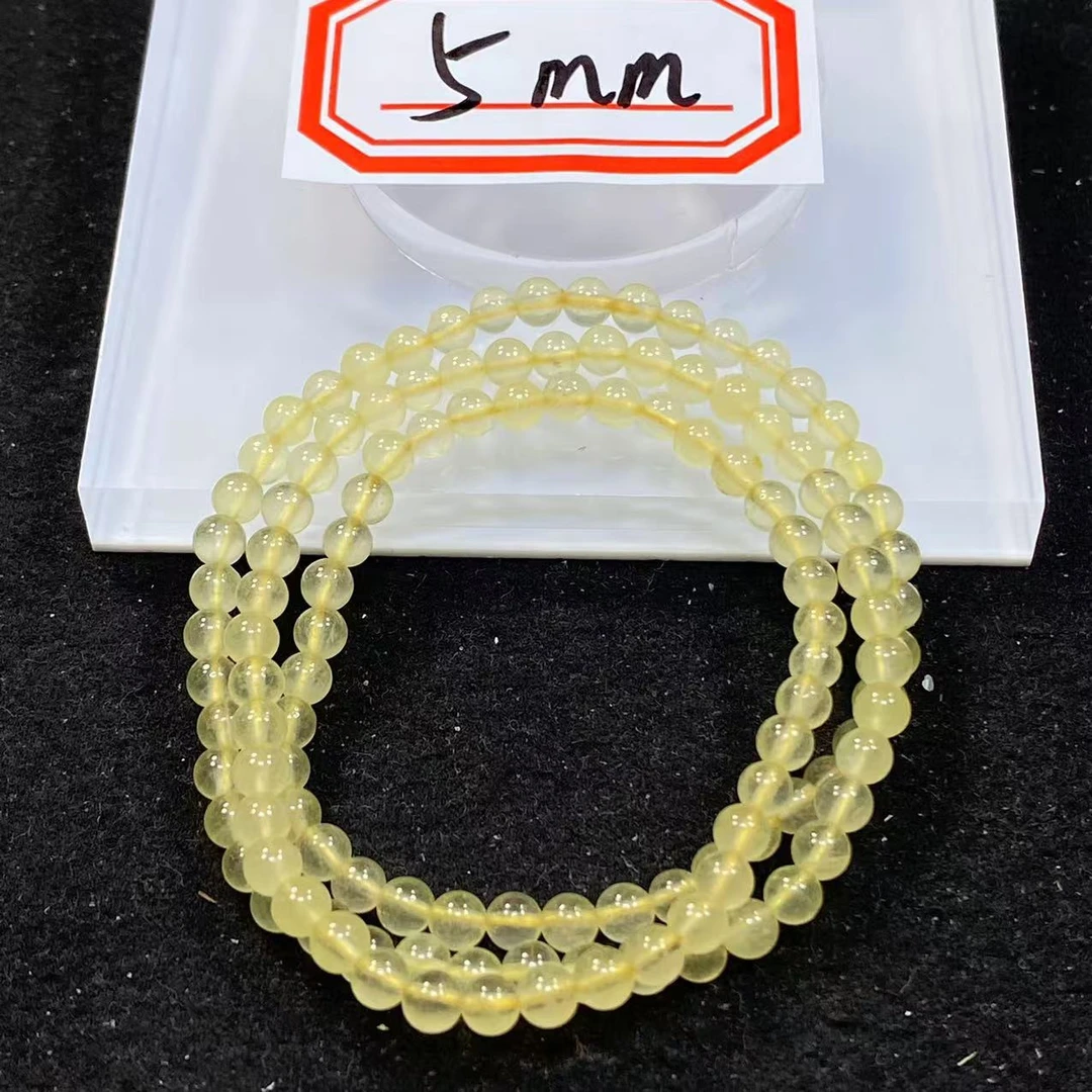 高冰黄多圈5mm手串发一条H29
