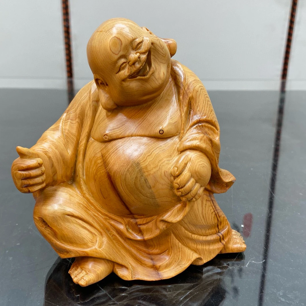 太行崖柏陈化 开心弥勒