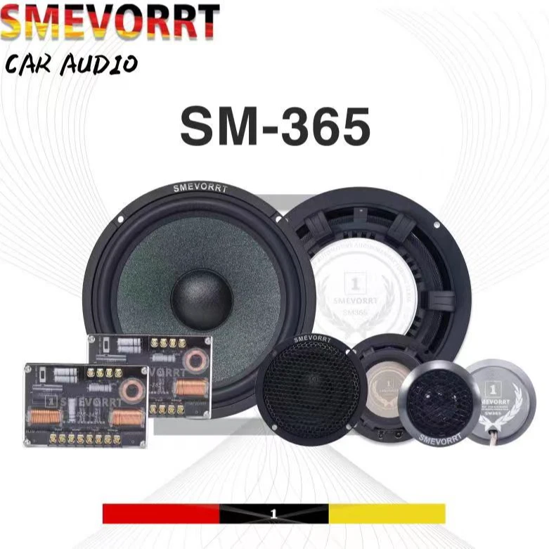 思麦SMEVORRT汽车音响SM-365三分频套装喇叭人声环绕立体低音浑厚