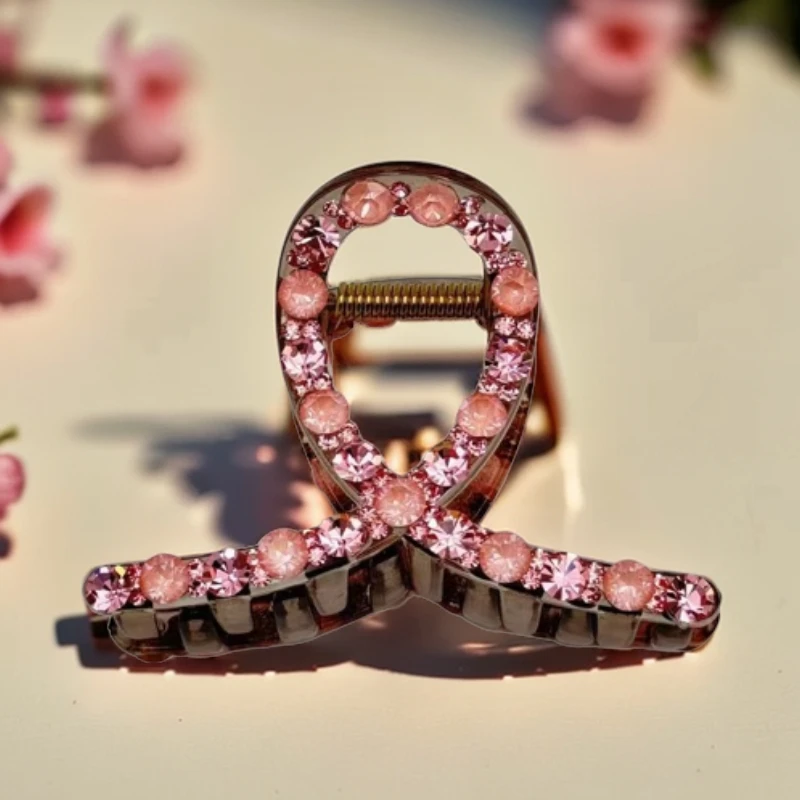 1013-韩国BY手工施家钻气质抓夹