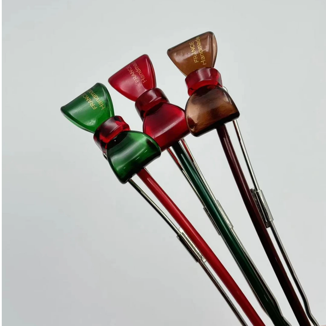 606韩国进口时尚醋酸蝴蝶结10厘米百搭一字扣夹优雅