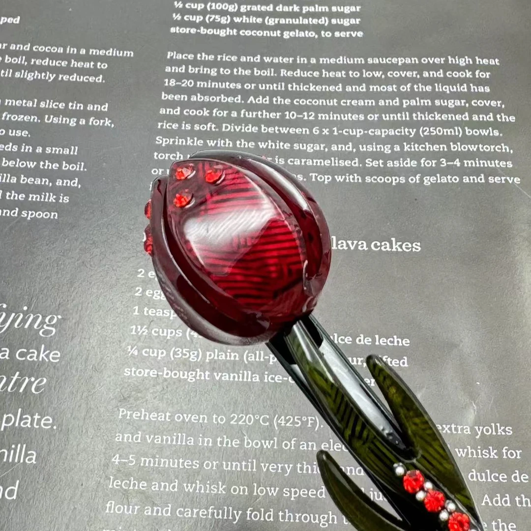 367-秋冬新款10厘米花花弹簧夹