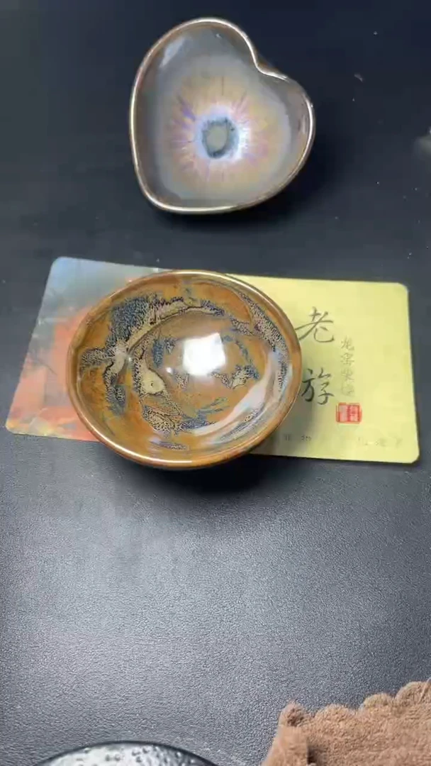 【闪购商品】茶盏702叶紫建盏瓷器