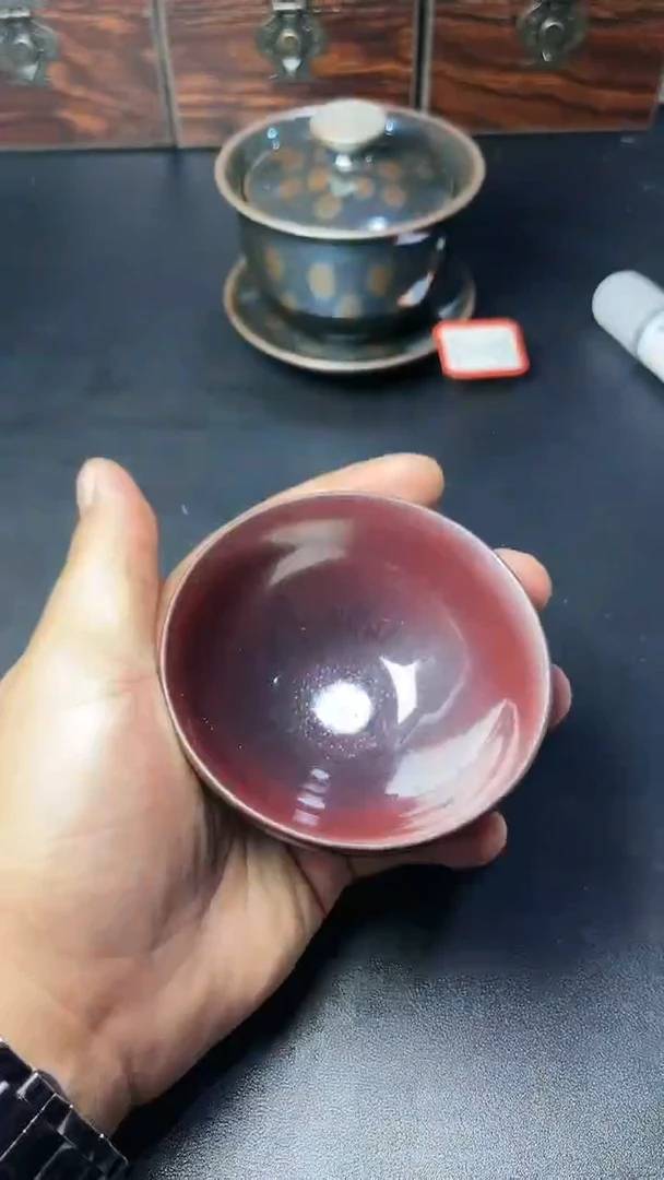 【闪购商品】茶盏115叶紫建盏瓷器