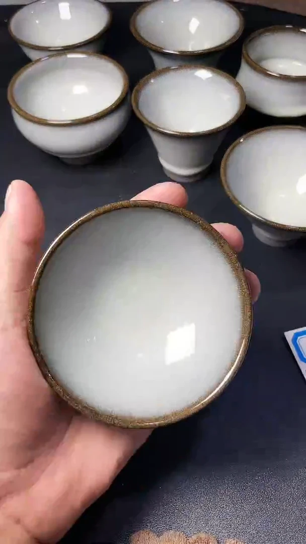 【闪购商品】茶盏276叶紫建盏瓷器