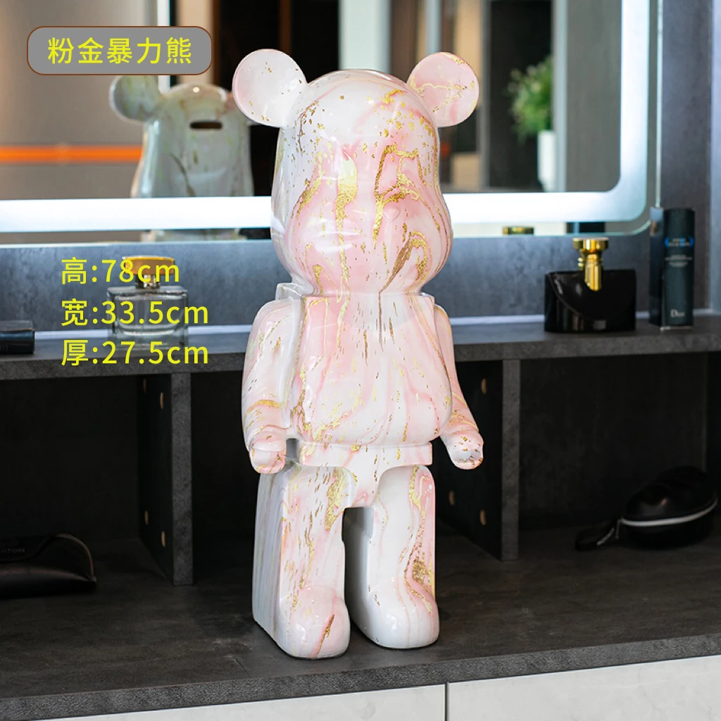 网红卡通暴力熊存钱罐现代简约创意潮玩大型落地摆件装饰品