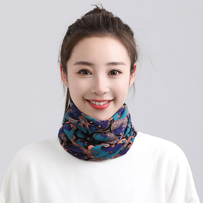 保暖百变围脖秋冬仿羊绒男女套头秋冬季透气运动户外薄款防风韩版